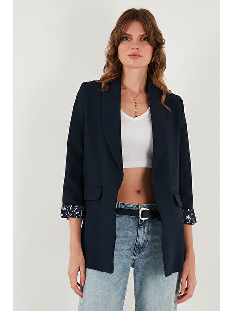 Lela Regular Fit Klasik Yaka Desenli Astar Detaylı Blazer Ceket 6839227 - S000451050-21164