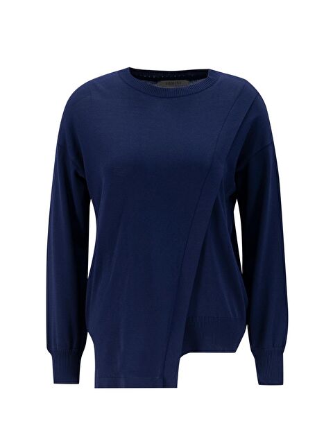 ARMİNE Aller Detaylı Triko Kazak 24Kd2005 Lacivert - S000489301-21164