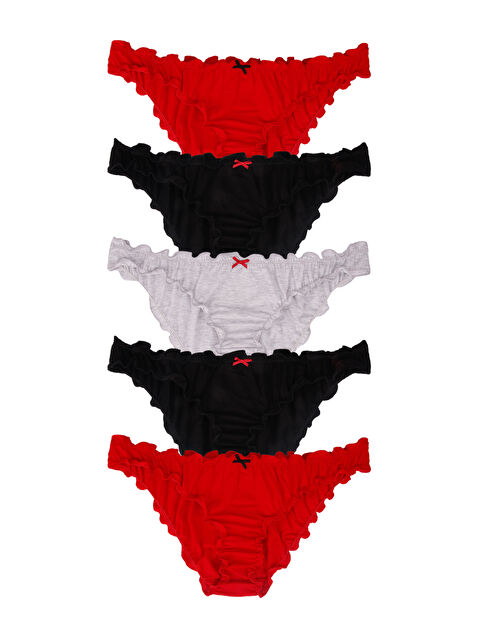 Dominant Kadın Pamuklu Elastanlı Külot 5'li Paket - S000132126-187
