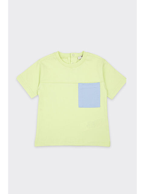 Panço Erkek Bebek Cepli Yeşil Tişört - S000523650-18194