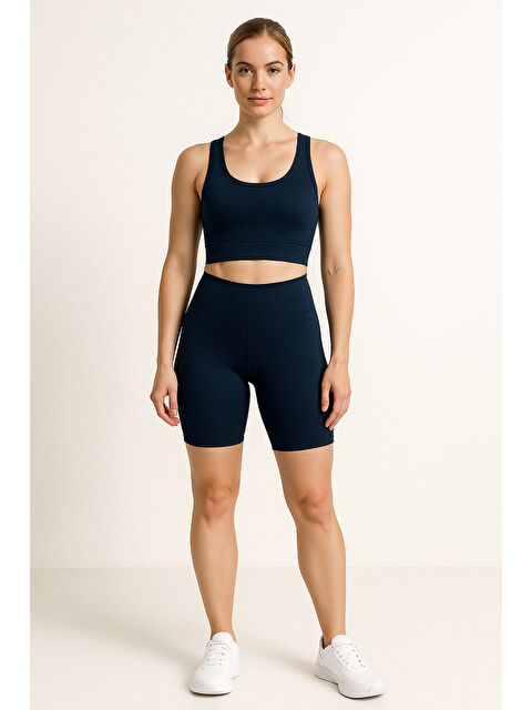 Hnx Yüksek Bel Toparlayıcı Kadın Spor Kısa Tayt - S000373096-21164