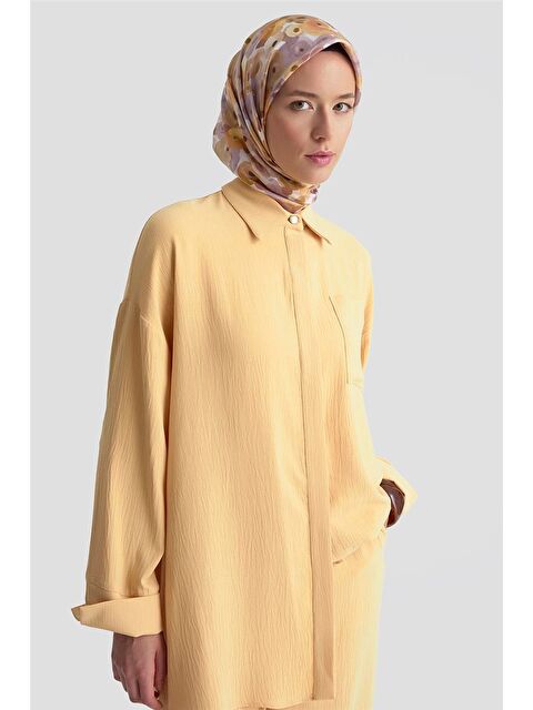 ARMİNE Cepli Basic Gömlek 25Kd4003 Camel - S000490134-4557