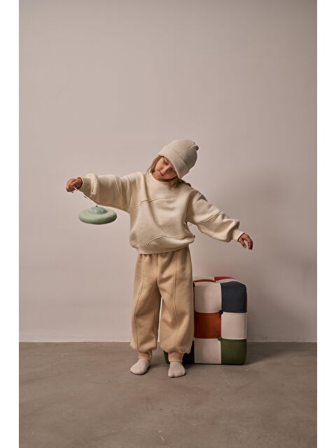 Oh La La Koala For Little Ones Bej Dikiş Detaylı Eşofman Takım - S000487877-19928