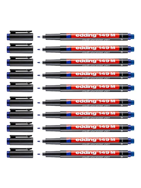 Edding 149 M Permanent Silgili Asetat Kalemi 1.0 mm Mavi 1 Adet - S000352899-17234