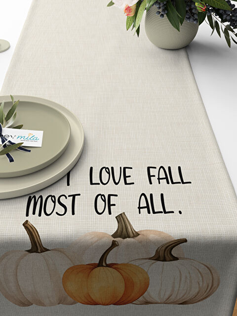 Evmila Sonbahar Desenli Runner Modeli - S000441910-23173