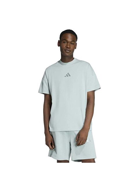 Adidas All Szn Erkek Yeşil Yuvarlak Yaka Tişört - S000283202-18194