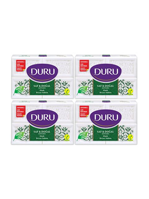 Duru Saf & Doğal Kaynaklı Klasik 16 Adet Beyaz Kalıp Sabun 4x600gr - S000281482-20063