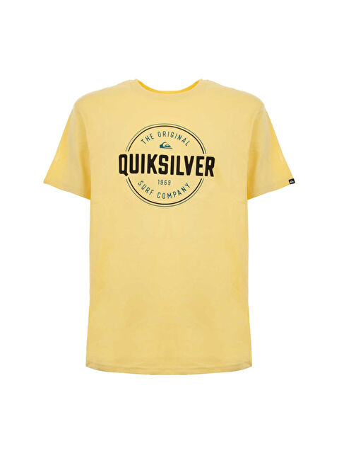 Quiksilver Circle Up Erkek Sarı Tişört - S000489090-20072