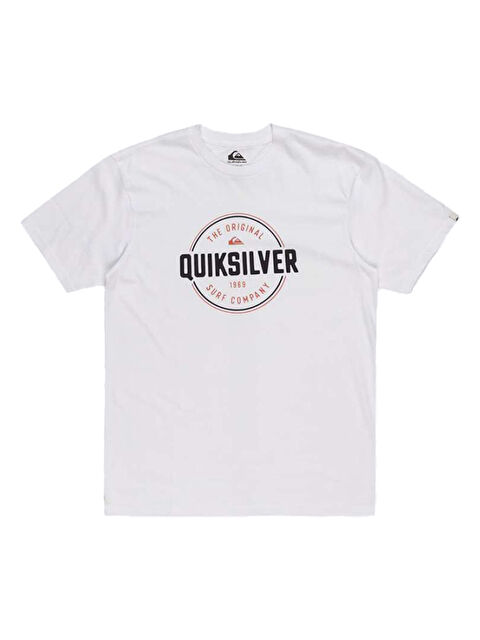 Quiksilver Circle Up Erkek Beyaz Tişört - S000489090-20063