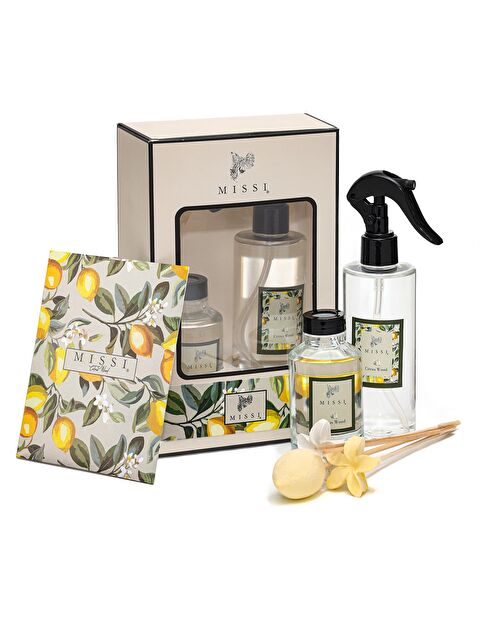 Missi Limon Çiçeği Hediye Seti (Oda kokusu-Oda spreyi-Kokulu zarf) - S000404027-20072
