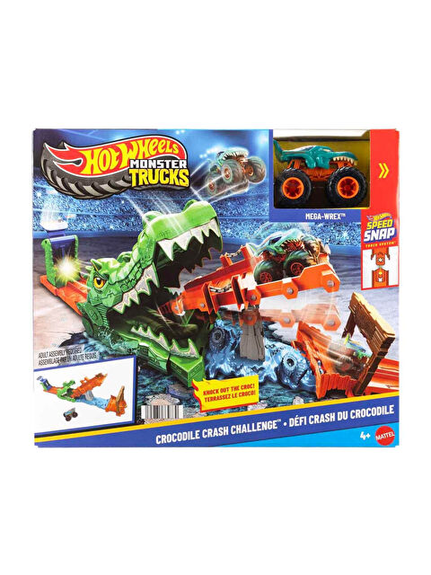 Hot Wheels Monster Trucks Timsahı Devir Oyun Seti JJN45