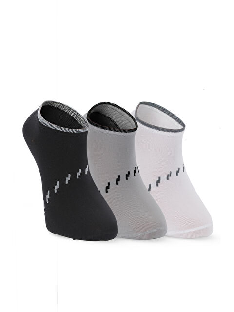 SLAZENGER JARA 3 lü Erkek  Siyah / Gri Çorap