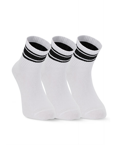 SLAZENGER JELLY 3 lü Erkek Beyaz Çorap
