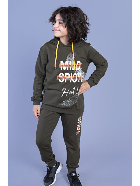 Toontoykids Erkek Çocuk Kapüşonlu Baskılı Eşofman Takımı - S000417481-18547