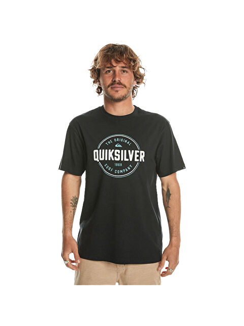 Quiksilver Circle Up Erkek Siyah Tişört - S000489090-19351