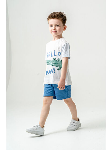 Myhanne Sevimli Timsah Baskılı Şortlu Takım 50303 - S000373101-23093