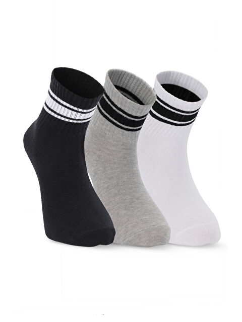 SLAZENGER JELLY 3 lü Erkek Siyah / Gri Çorap