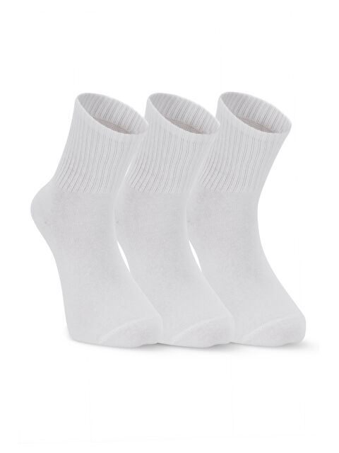 SLAZENGER JUMPY 3 lü Erkek Beyaz Çorap