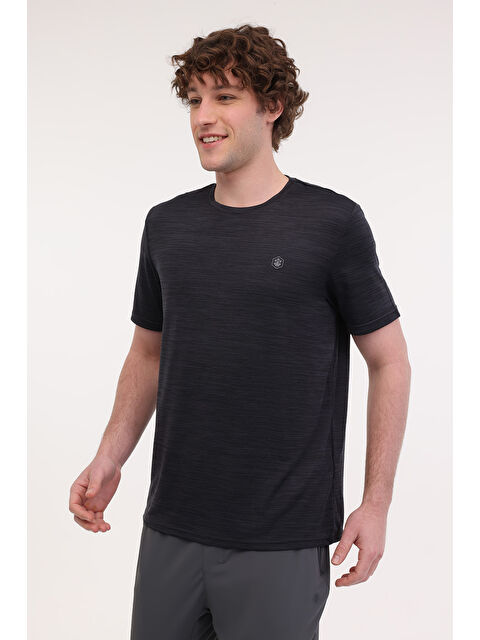 Lumberjack MB CT1328 MLN T-SH 5FX ANTRASIT MULINE Erkek Kısa Kol T-Shirt - S000367623-20600