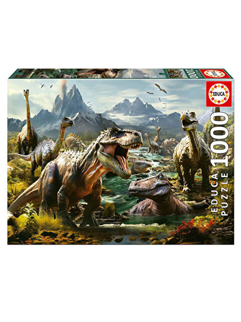 Educa Puzzle 1000 Parça Vahşi Dinozorlar 19924