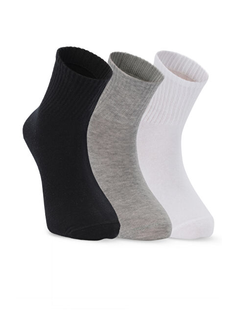 SLAZENGER JUMPY 3 lü Erkek Siyah / Gri Çorap