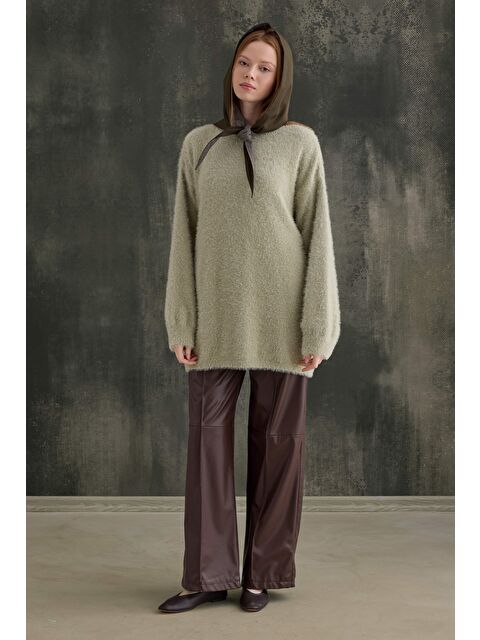 HE-QA Yumuşak Tüylü Kazak Çağla - S000499919-18194