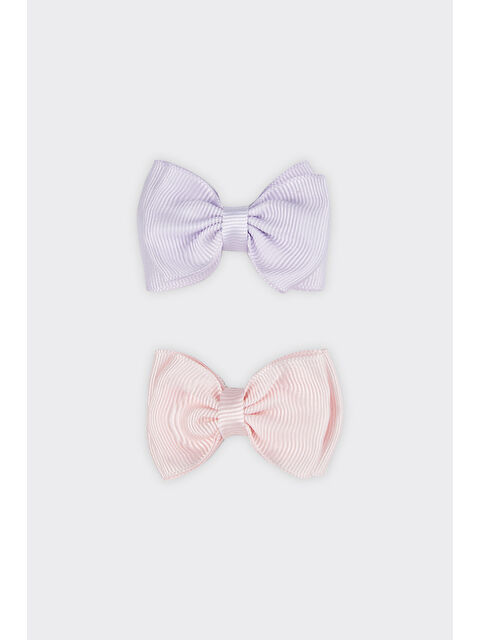 Panço Kız Çocuk 2'li Renkli Kurdela Toka Set - S000523667-23173