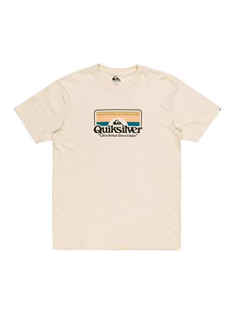 Quiksilver Step Inside Erkek Bej Tişört - S000489092-19966