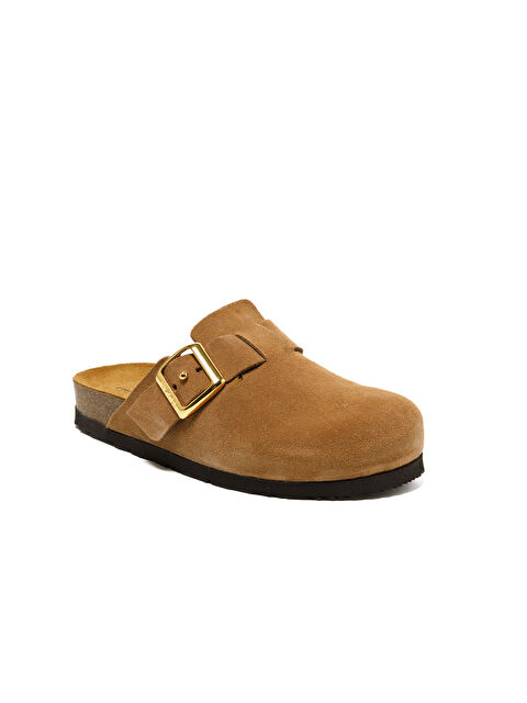 Frau Kadın Terlik 17D5 VELOUR-S Terra (Brown)