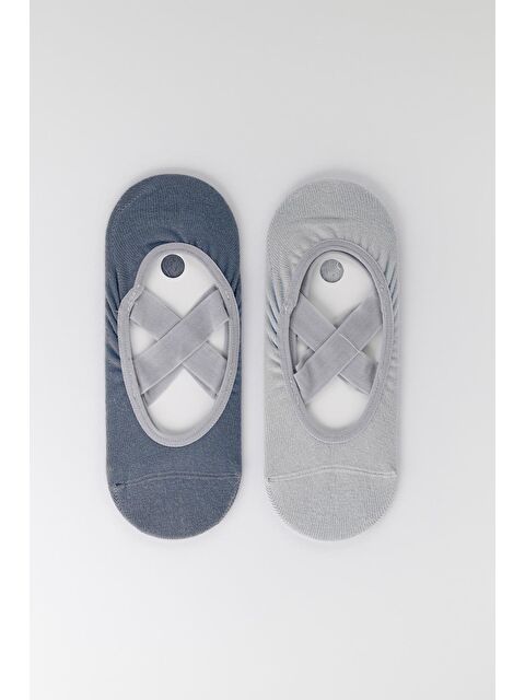 Katia And Bony Kadın 2'Li Asta Yoga / Pilates Çorabı Mavi / Açık Mavi - S000337972-19393