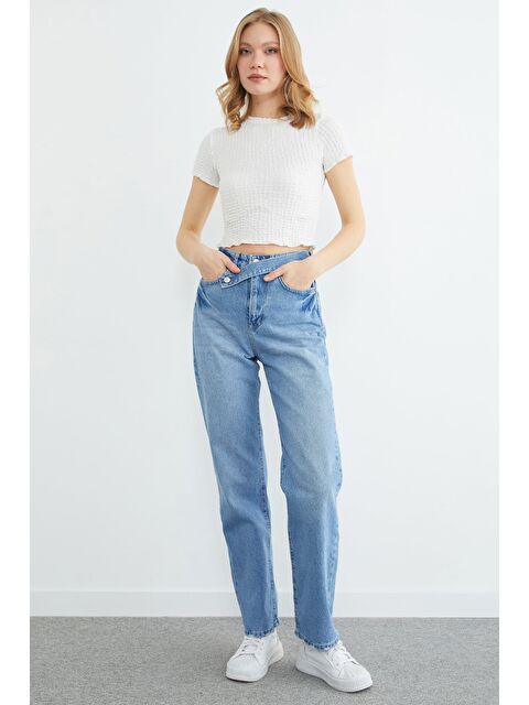 Fullamoda Beli Kemerli Palazzo Jean - S000506918-17234