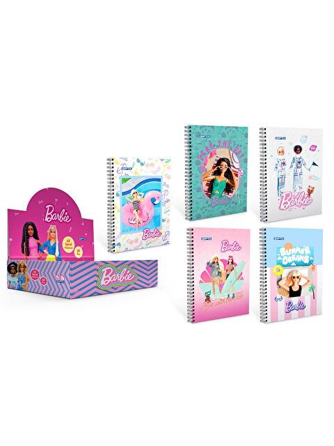 Gıpta Barbie Karton Kapak Spiralli Not Defteri A6 80 Yaprak Çizgili (5516) - S000365533-23173