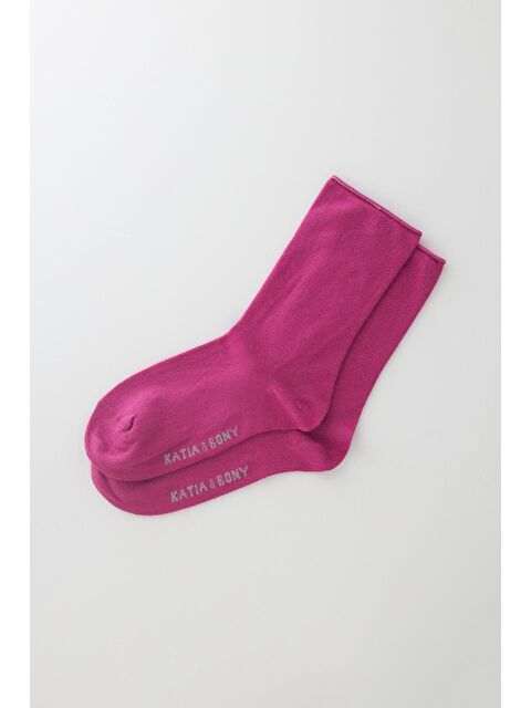 Katia And Bony Kadın Mor Renkli Lastiksiz Modal Kumaş İnce Soket Çorap - S000207238-20042