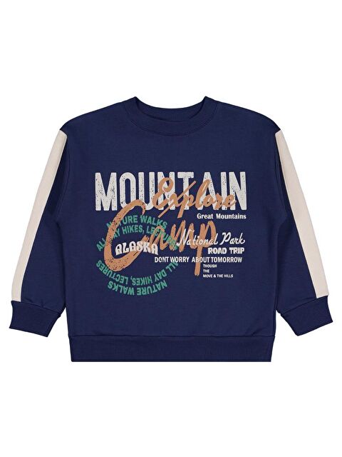 Civil Boys Mountaın Camp Baskılı 6-9 Yaş Sweatshirt - S000456827-21164