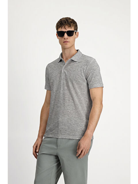 Kiğılı Erkek Polo Yaka Regular Fit Nakışlı Pamuklu T-shirt