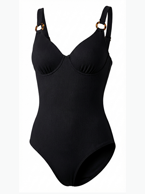 Katia And Bony Aksesuarlı Kadın Mayo Siyah