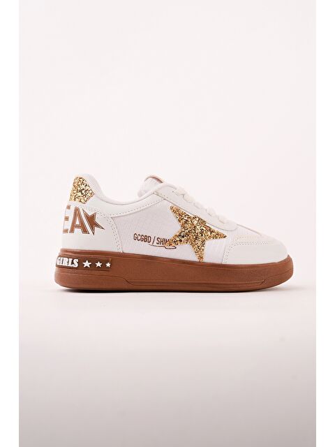 Muggo GALAXY Yıldız Detaylı Bağcıklı Çocuk Günlük Sneaker Spor Ayakkabı