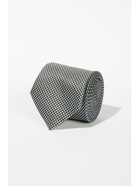 Altınyıldız Classics Erkek Lacivert-Beyaz Desenli Kravat - S000413953-37341