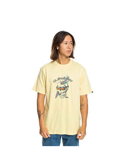 Quiksilver One Last Surf Erkek Sarı Tişört - S000489093-20072