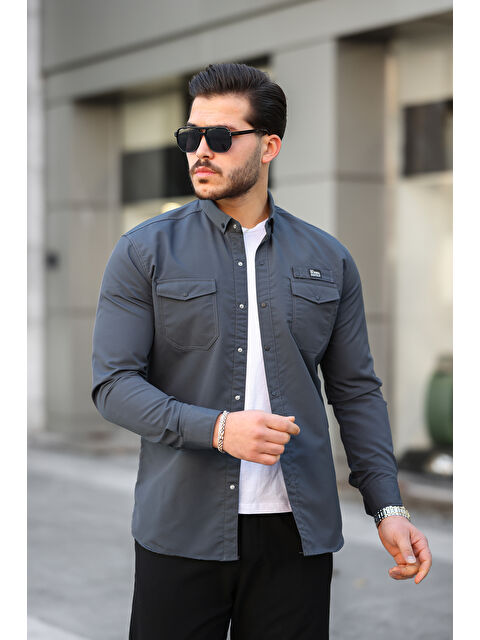 Comstar Erkek Çift Cep Paraşüt Kumaş Gömlek - S000320133-29666