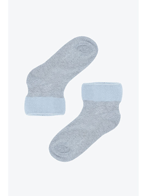 NBB Gri Bearded Rope Kısa Konç Soket Çorap - S000439032-20600