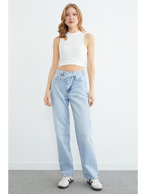 Fullamoda Beli Kemerli Palazzo Jean - S000506923-8826