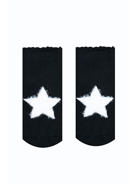 NBB Siyah Star Bamboo Soket Çorap - S000439035-19351