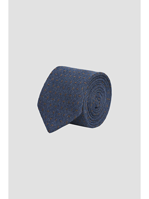 Altınyıldız Classics Erkek Lacivert-Kahverengi Yünlü Klasik Kravat - S000413971-37348