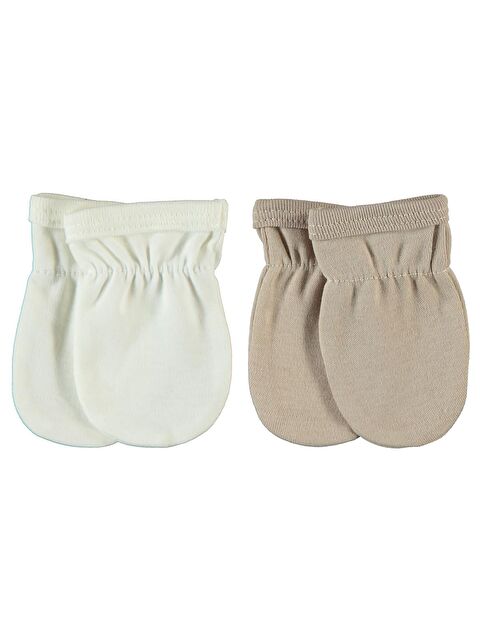 Civil Baby Düz 2 Li Eldiven - Bej Standart - S000503553-19928