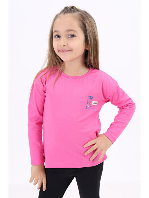 Toontoykids Kız Çocuk Baskılı Tişört