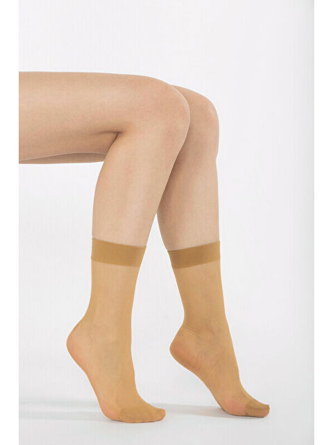 NBB Ten Rengi Tam Parlak 15 Denye Burunsuz Soket Çorap - S000441323-26407