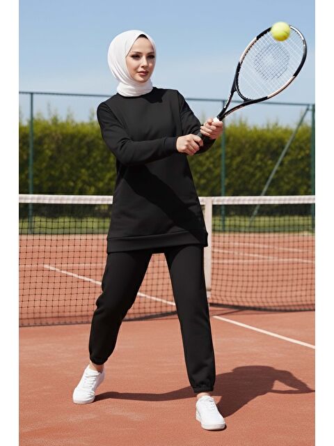 Tofisa Paça Lastikli İki İplik İkili Takım Siyah - 28029-SIYAH - S000474597-19351