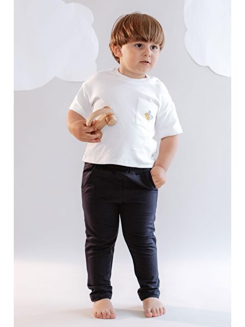 C&City Erkek Çocuk Düz Paça Eşofman Altı 762 Lacivert - S000497792-21164