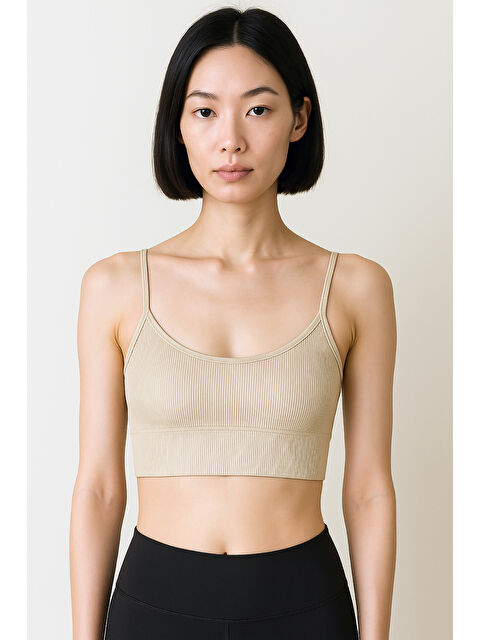 Hnx İnce Askılı Toparlayıcı Ripli Spor Büstiyer - S000397904-29738